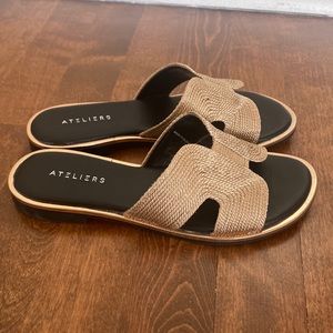 Ateliers Slide Sandal Shoe Bronze size 38